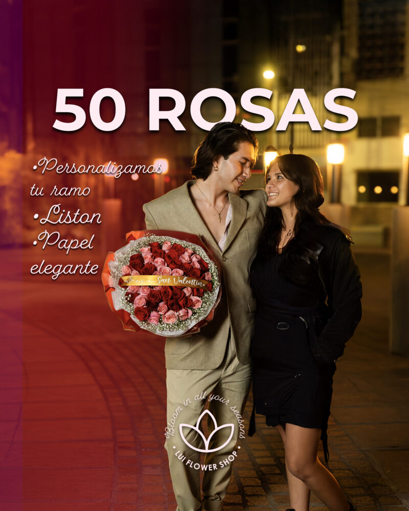 50 roses bouquet