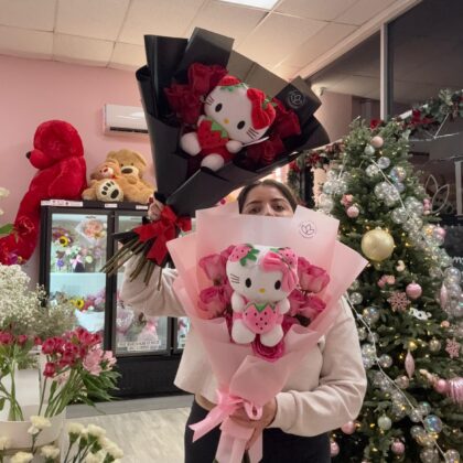 Kitty strawberry boquet